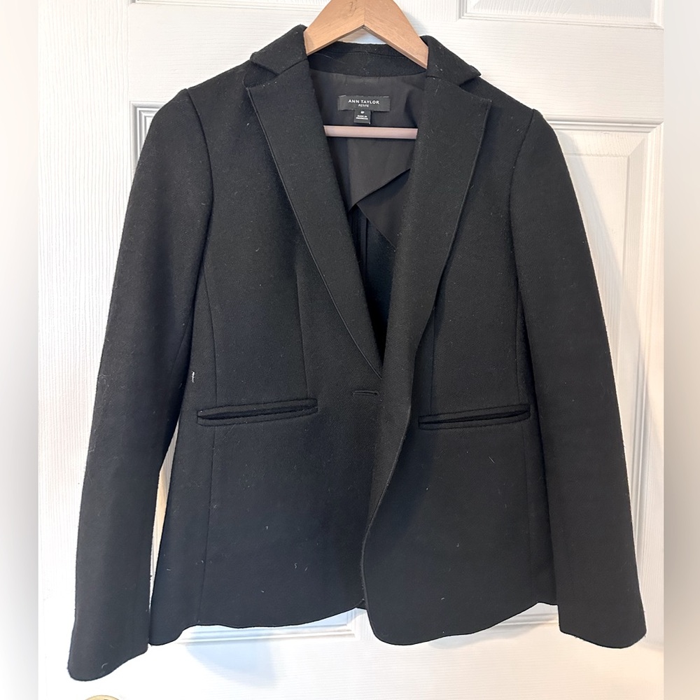 Black Wool Blazer